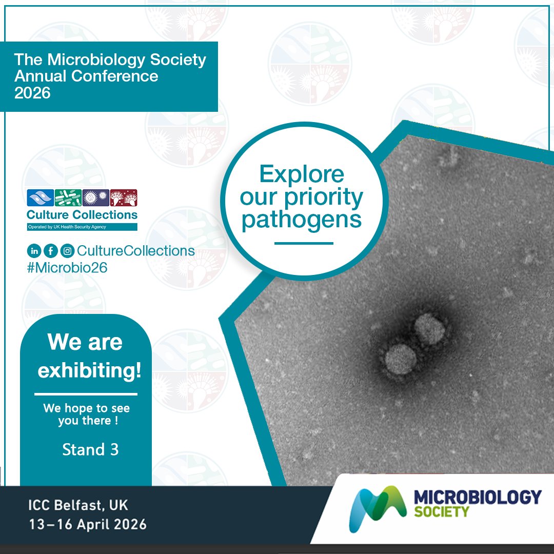 ECACC's tweet photo. Explore our Priority Pathogens from UKHSA which is beneficial to boost preparedness against infectious disease around diagnostics, vaccines and therapeutics. Find out more https://t.co/YDVQRNH1qk
#Microbio26 #CultureCollections #UKHSA https://t.co/QsxIKRHWSe