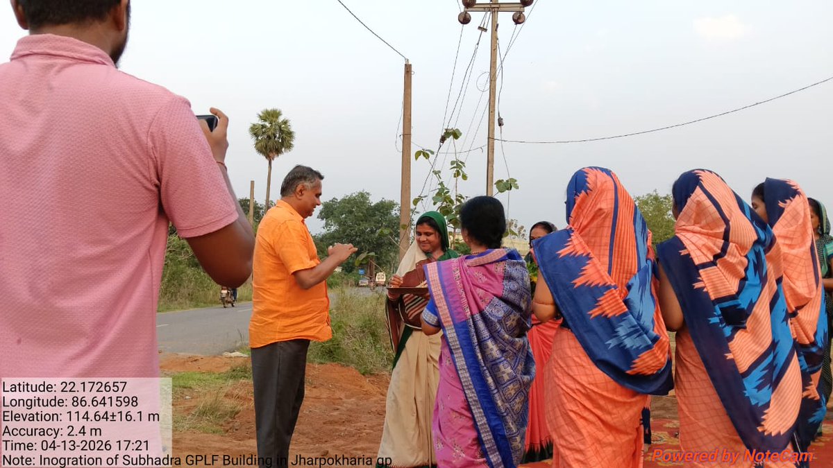 DM_Mayurbhanj's tweet image. Shri Girish S.N., Commissioner-cum-Secretary, PR&amp;amp;DW Department, visited Saraskana Block today and visited the GPLF building, GP Office at Jharpokharia, and the Mega PWSS at Bhursani, interacting with officials and reviewing ongoing initiatives.

#Mbj #Odisha #RuralDevelopment