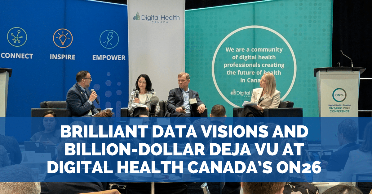 techguy's tweet photo. Brilliant Data Visions and Billion-Dollar Deja Vu at Digital Health Canada’s ON26 #HITsm @DigiHealthCA #ON26
https://t.co/raiVY3ViPP https://t.co/P7lzBmHh2K