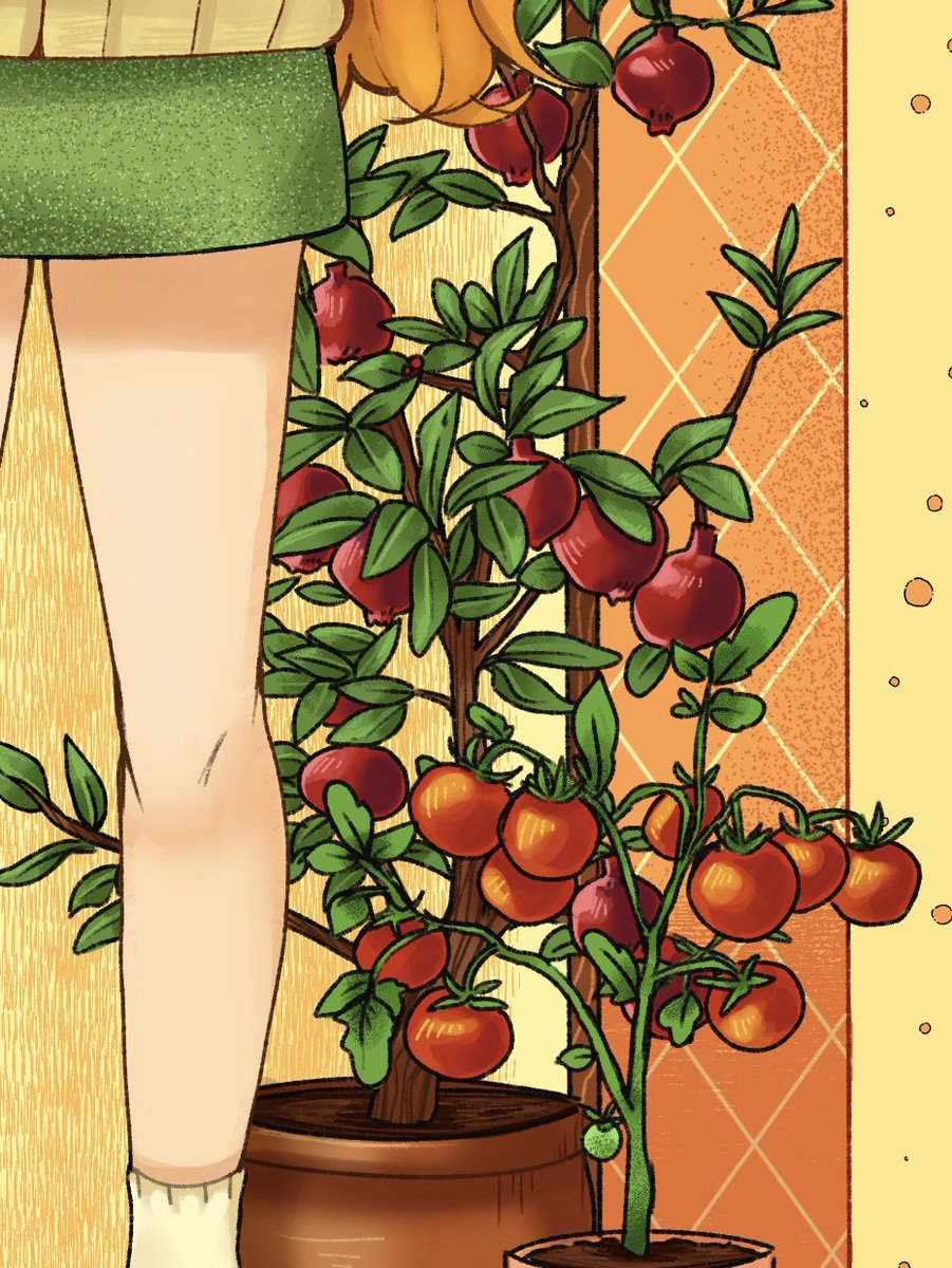 fruniper's tweet image. close ups of my recent drawing✨🍊

#originalart #retroart #artistsontwt