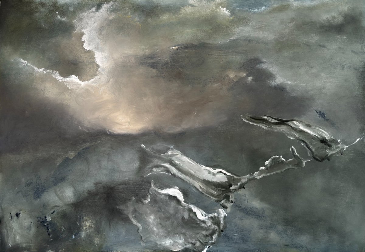 Becca3Artach's tweet image. Painting through #grief 1/3