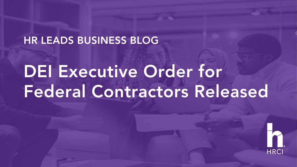 HRCI_Official's tweet image. New DEI rules for federal contractors—plus changes to H-1B wages, retirement investments, and NLRB leadership. 

Here’s what HR needs to know.

ow.ly/mMoV50YH246

#DEICompliance #EmploymentLaw #HRCompliance