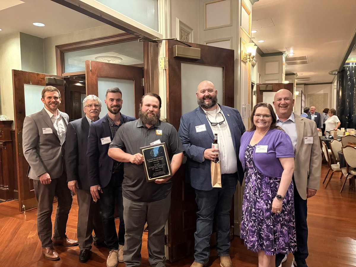 Proud moment for the Burleson Construction team!👏🏼 Thursday, we had the honor of attending the 34th Annual AGC Awards Dinner! A special congratulations to David Duquette for being named Superintendent of the Year - a well deserved recognition of hard work and leadership!