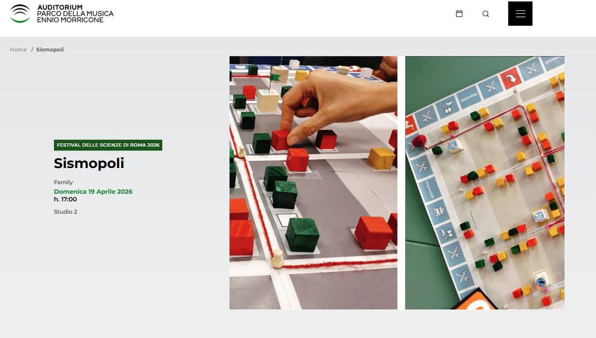 cnr_igag's tweet image. Il 19 Aprile le ricercatrici del Laboratorio #inStabile del CNR-IGAG parteciperanno al Festival della Scienza di Roma presso l'#Auditorium #ParcodellaMusica con "#Sismopoli". 

#cnr #cnr_igag #terremoti #sismopoli #instabile #FestivalDelleScienzeRoma #FDS2026
