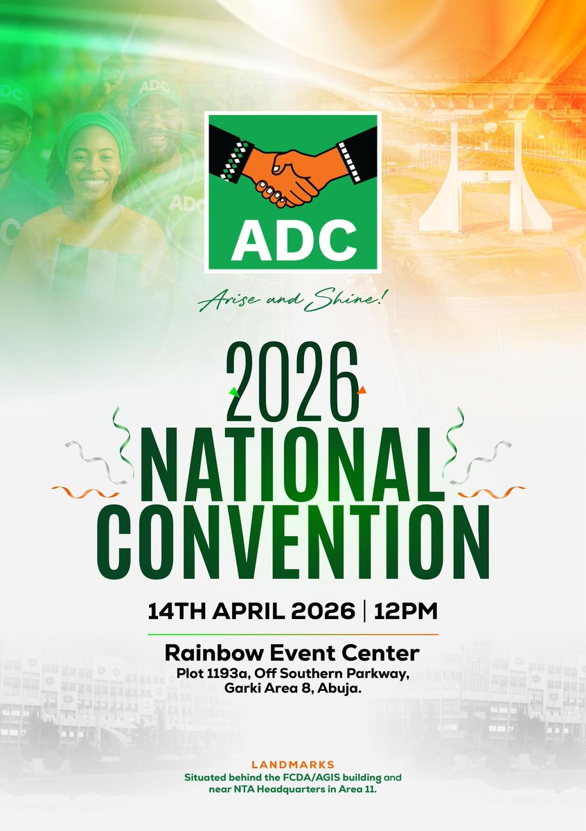No retreat, No Surrender 

#ADCConvention2026