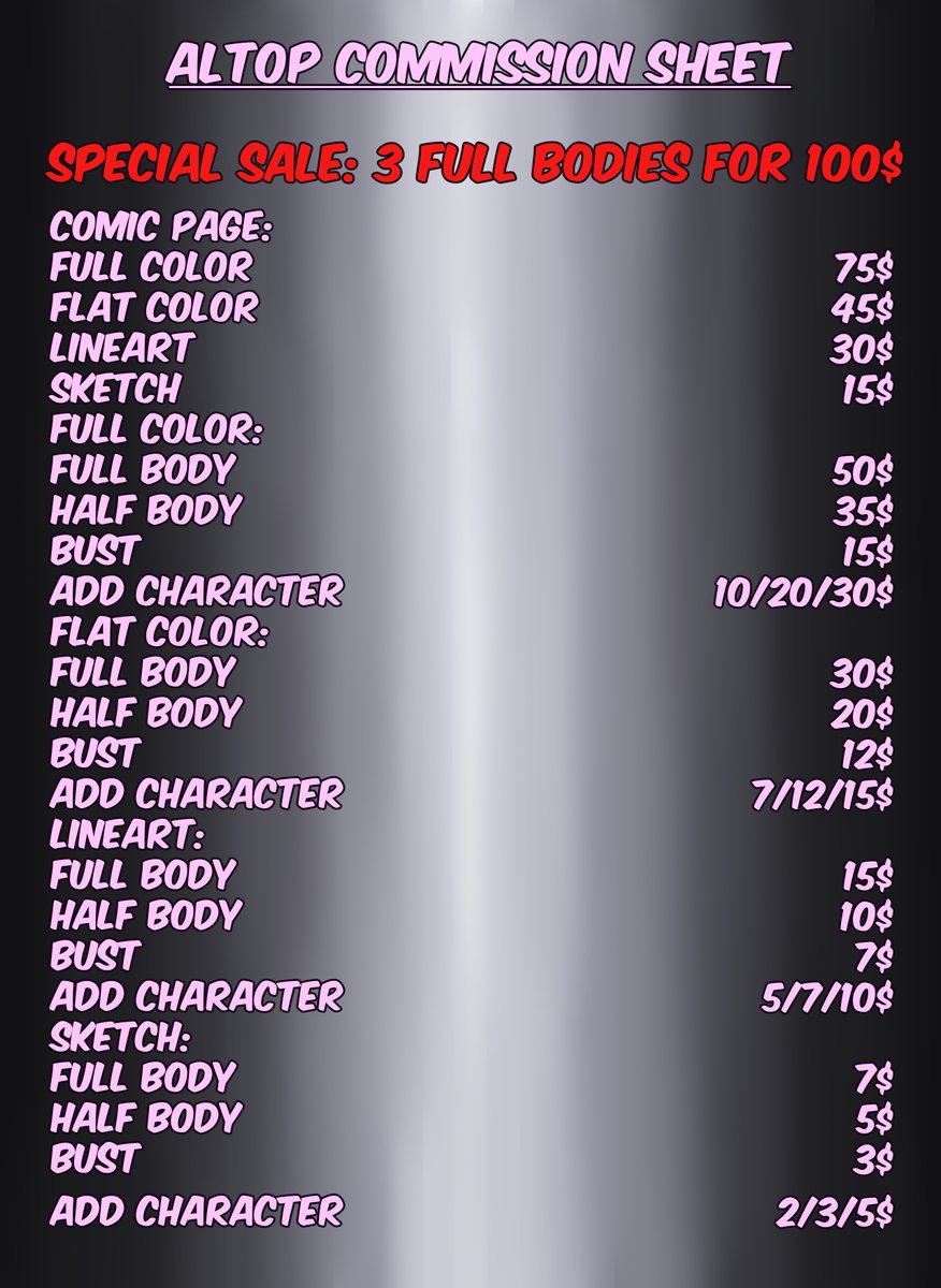 Altop Ilustracion 🔞Open Slots (4/12) tweet media