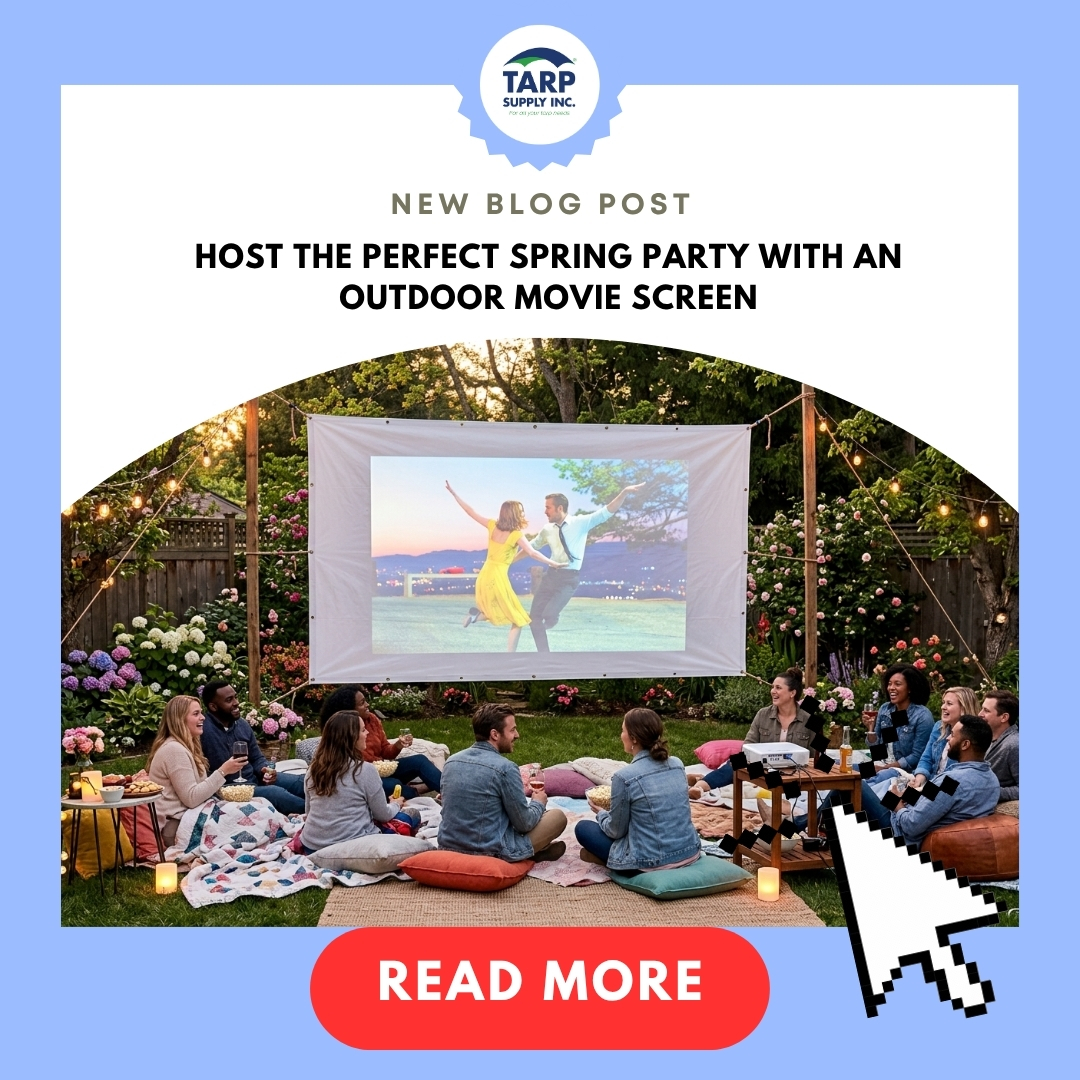 tarpsupplyinc's tweet image. The latest blog from Tarp Supply Inc.® shows you how to set up an outdoor movie screen using durable tarps—perfect for movie nights, parties, and family gatherings.

Learn more: tarpsupply.com/blogs/tarps-ar…

#OutdoorMovieNight #SpringParty #BackyardSetup #DIYScreen #EventPlanning