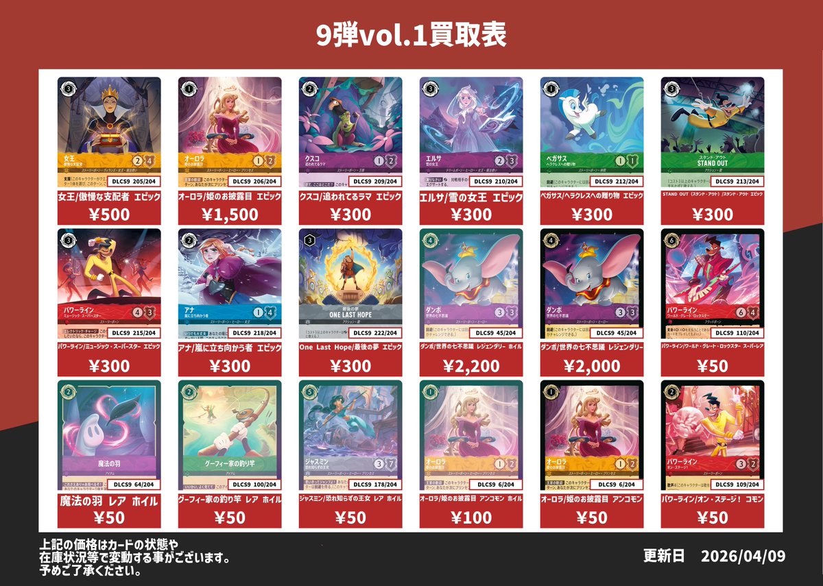 ディズニー・ロルカナ専門店ロアマスター tweet media