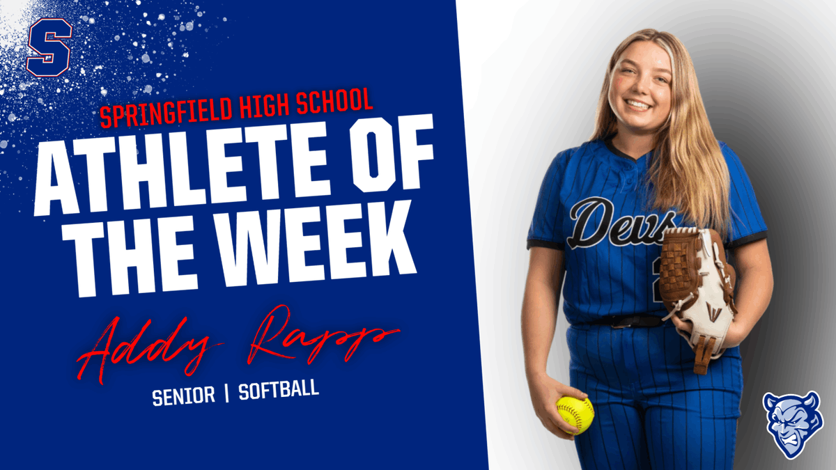 sfieldathletics's tweet photo. Athlete of the Week: Addy Rapp
Check out her write-up here: https://t.co/q6n9fMTA5L https://t.co/gtaM5A1FHN
