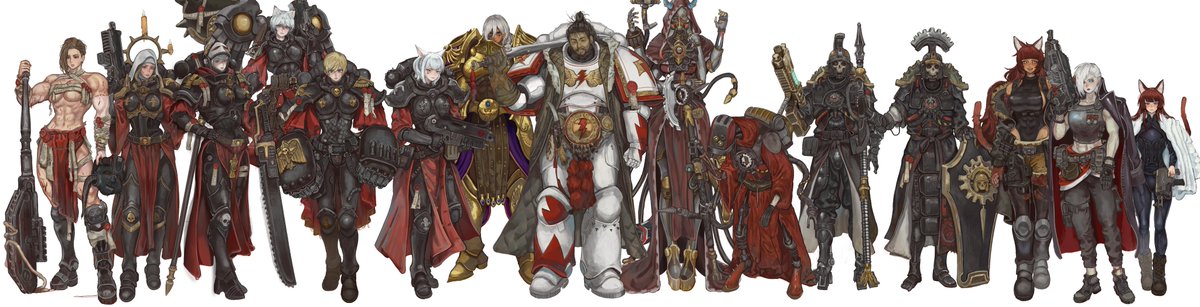 101ho_'s tweet image. The empire faction I worked on recently
#warhammer40k