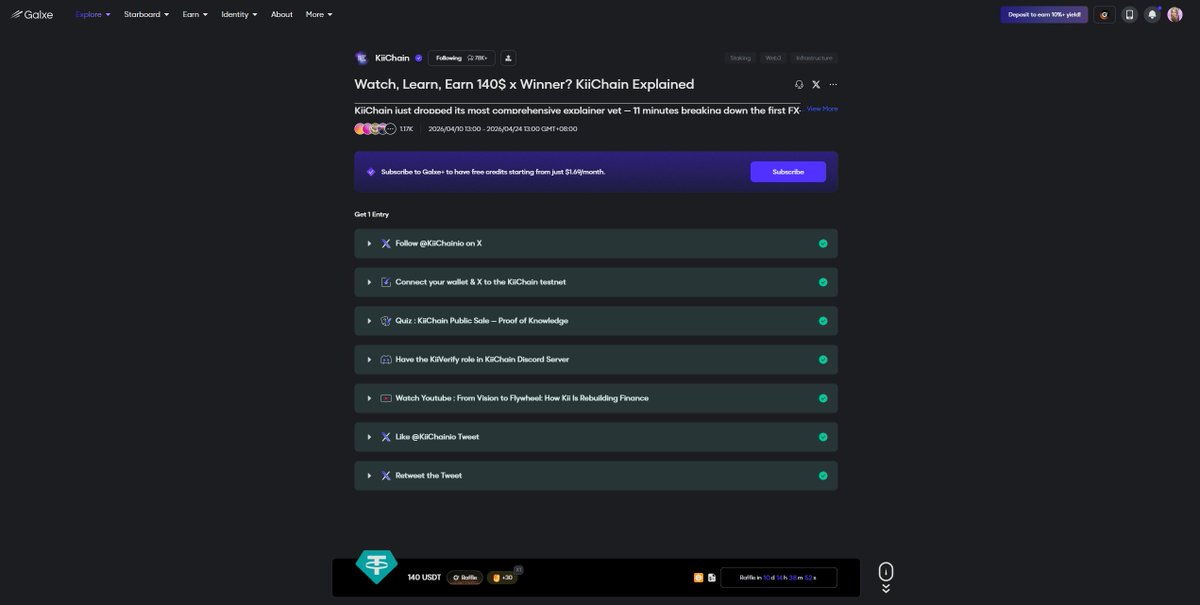 HottieBabeGem's tweet image. Kiichain - Watch, Learn, Earn 140$ x Winner? KiiChain Explained

@KiiChainio just dropped its most comprehensive explainer yet, 11 minutes breaking down the first FX-native Layer 1 built for emerging markets.

✅ Complete the tasks and Participate to have a chance to win USDT