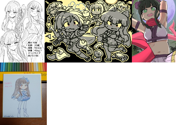 デレマス深夜の真剣お絵描き60分1本勝負3 tweet media