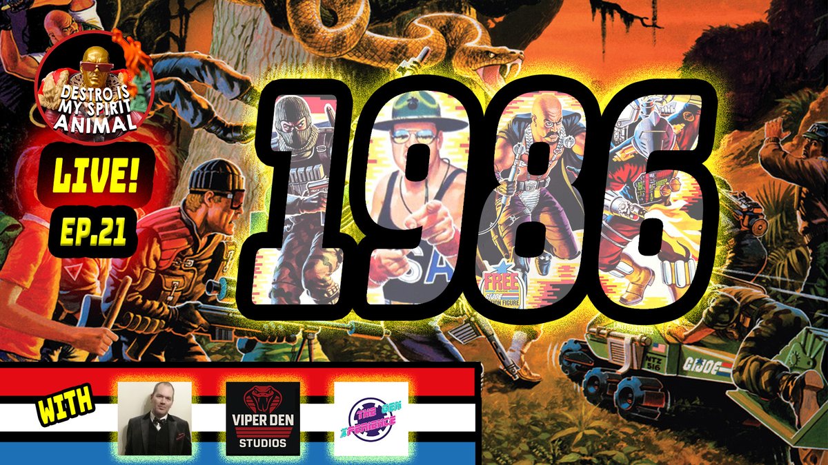 We are taking on GI Joe 1986 with Birdman, <a href="/destrodesigns/">destro designs</a>,  and Victor from Gen Xperience!  Tonight at 9pm EST

youtube.com/live/ueoS24U0Q… via <a href="/YouTube/">YouTube</a> 

#80sactionfigures, #gijoe