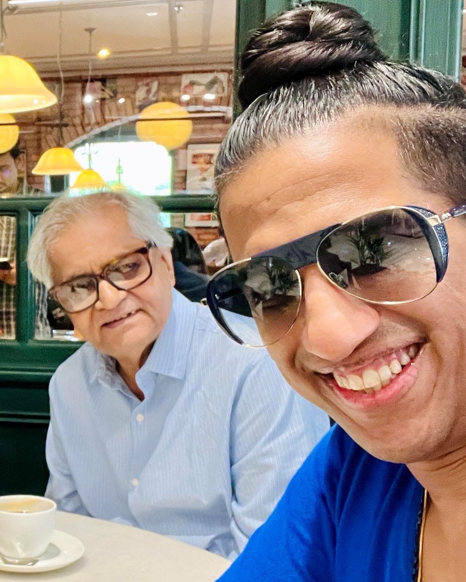 DrArindam_IIPM's tweet photo. A Sunday Tradition That Feeds the Soul
— Dr. Arindam Chaudhuri.

Whenever I’m in town, I make it a point to meet my guru, Prof. Jay Mitra , every second Sunday for lunch. It’s a ritual I cherish deeply.

Last time we skipped the table altogether and caught ‘#ThereWillBeBlood’ with popcorn. Yesterday, though, I was in a bit of a rush, so we kept it short — just one golden hour from 2 to 3 pm at Perch.

Over plates of sumptuous Miso Grilled Chicken and fragrant Vietnamese Hot Coffee, he gave me a brilliant strategy for a new business I’m planning. But what stayed with me long after the plates were cleared were four deep insights he shared — thoughts and ideas that have been swirling in my mind for the last 24 hours.

1. Reviving Bangla through Simplicity:
He is quietly working on making the Bengali script more relatable and user-friendly so that our language doesn’t fade away. “The Germans did it. Why can’t we?” he asked. He weighed the pros and cons, acknowledged how the establishment might resist, but stood firm: in an era of disappearing languages, simplification is the only way to give Bangla a longer, stronger life.

2. The Sanskrit Debate:
We moved to the government’s recent push to make Sanskrit compulsory in schools. Prof. Mitra explained the unique beauty of Sanskrit — its complete freedom from rigid sentence structure. Unlike English (“I had my lunch”), Sanskrit lets you rearrange words in any order without losing meaning. He believes mandating it in Devanagari script centuries later is pointless. Sanskrit has already evolved beautifully in every regional language — Bengalis wrote it in Bangla, Gujaratis in Gujarati, and so on.

3. The True Mahabharata:
That led us to the legendary Pune-based Bhandarkar Oriental Research Institute (BORI), which painstakingly compiled the original Mahabharata. It was never in Devanagari to begin with. The epic travelled orally across generations, in local languages, constantly evolving and growing richer. And here’s the beautiful revelation — its original name was simply “Jaya” (Victory).

4. Socrates, Plato & the Duty to Document:
We closed with Socrates, —who never wrote a word & everything we know came from his students— when I shared how vital it is for him to write down every thought before it’s lost. “Plato had nothing else to do,” I joked. “Today’s students may not have that luxury.” I told him I’ve tried to keep alive the theories of our common guru and professor, Dr. N.R. Chatterjee, through my management books, and my father Dr. Malay Chaudhuri’s ideas through our joint works (almost by force). He smiled and agreed that it’s time he starts documenting too.

Like Plato preserving Socrates, this is my small, heartfelt ode to Prof. J.K. Mitra — a humble attempt to keep his luminous & profound thoughts alive for whoever needs them.

All in just an hour!

One hour with your Guru— wisdom for a lifetime. 🙏🏾

#GuruShishya #Wisdom #Bengal #Sanskrit #Mahabharata #ManagementThoughts #NRChatterjee #MalayChaudhuri #jaymitra #daretothinkbeyond #iipm @iipm_in #arindamchaudhuri

NB. The snap used is from another day