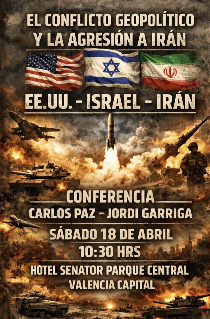 Este sábado, 18 de abril, en Valencia...