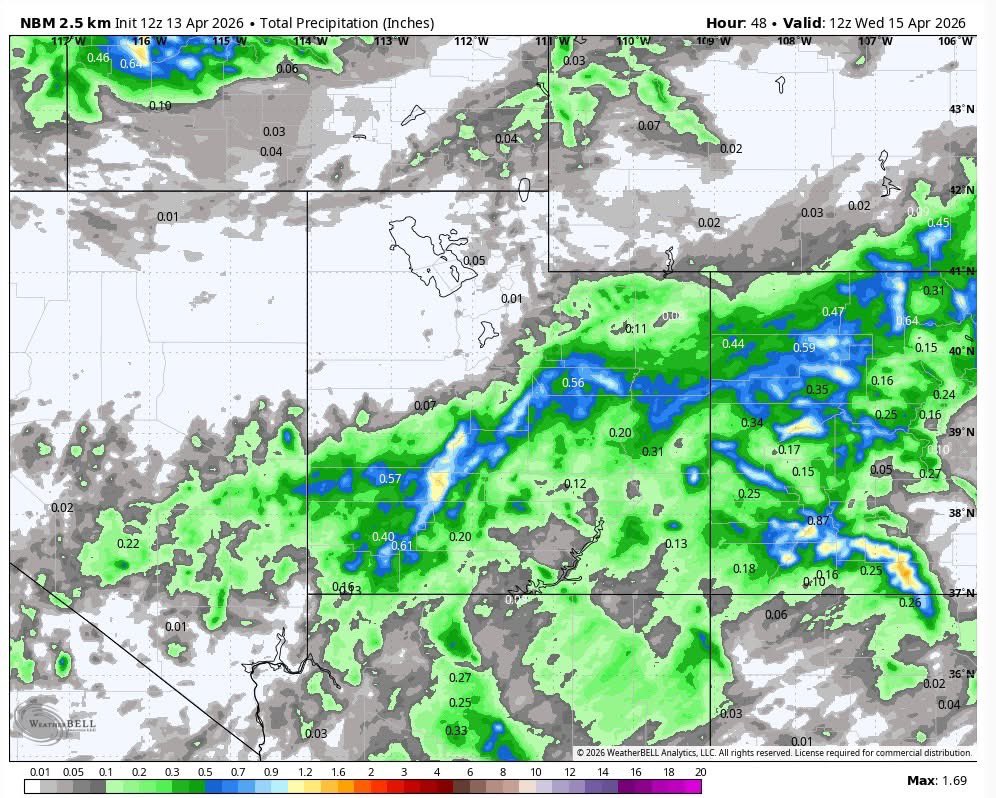 KSL_Matt's tweet image. Storm has split. Northern Utah not looking at much at all, southern Utah gets the goods over the next 24 hours! #utwx