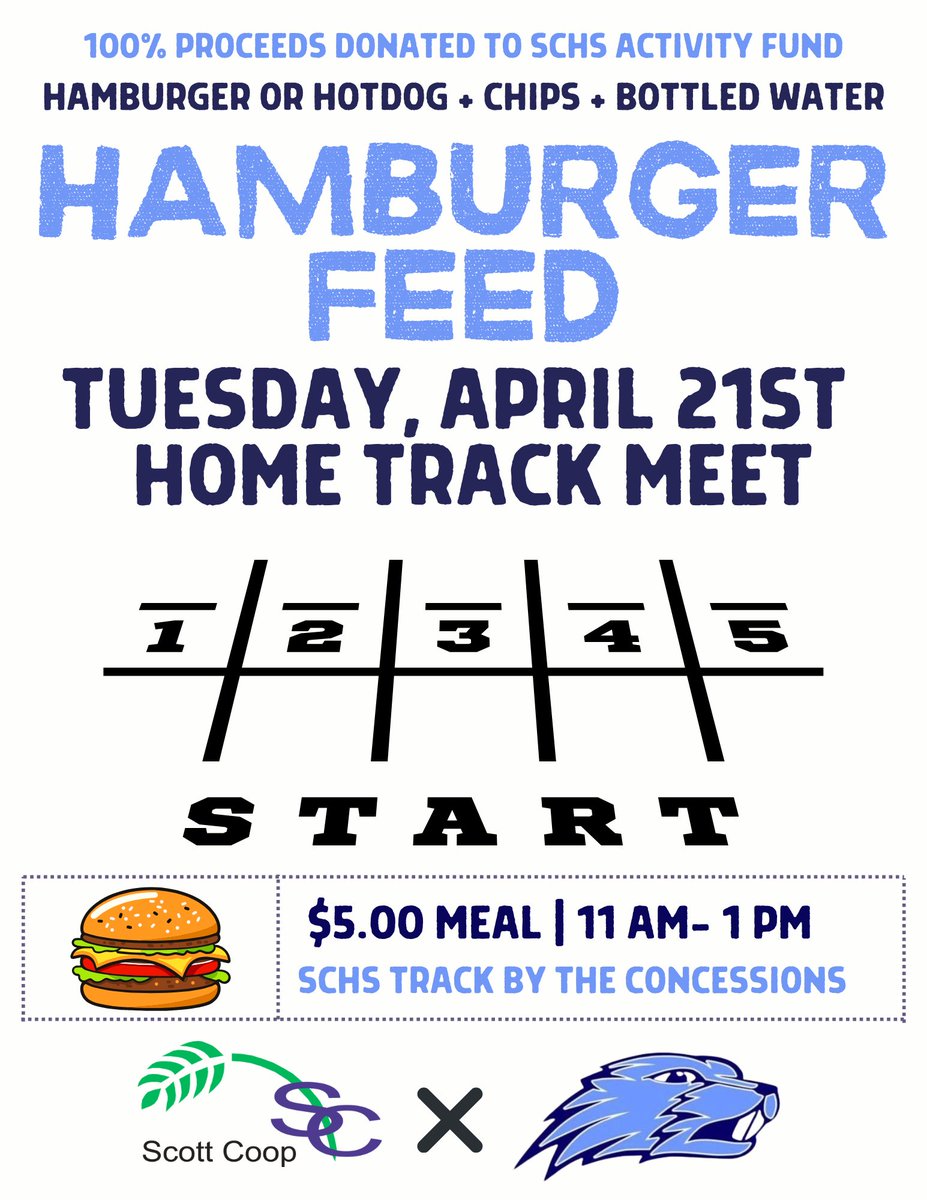 Come see us next week at the home track meet in Scott City! #ScottCoop