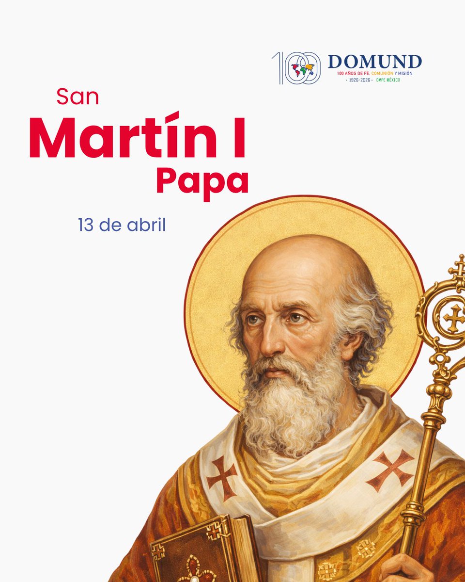 ompemexico's tweet photo. San Martín nos recuerda que la fe no se negocia, se vive con valentía. Aún en medio de la persecución, permaneció firme en la verdad, confiando en Dios.

Sigamos anunciando el Evangelio con fidelidad y esperanza.

#SanMartínI #TestimonioDeFe #ValentíaCristiana #FeQueTransforma https://t.co/s979jSGpSS