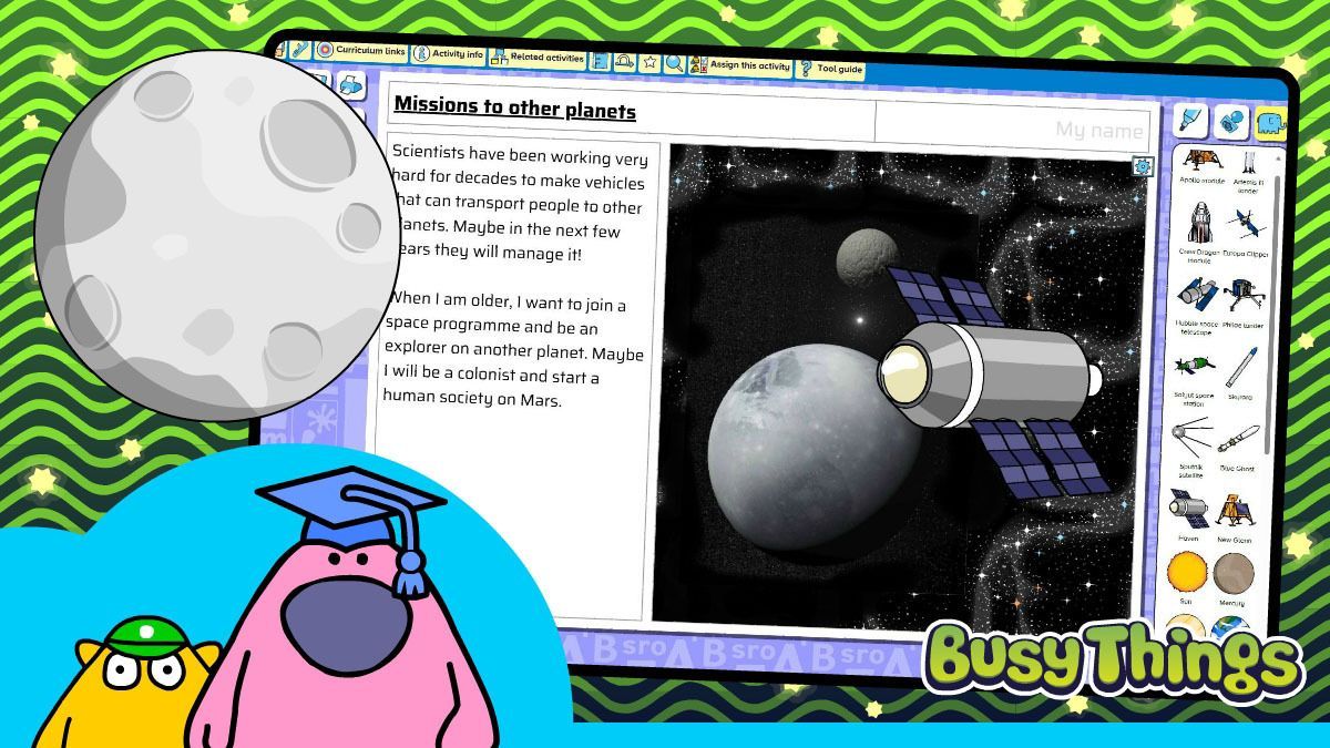 busythings's tweet image. Are your pupils excited by the Artemis II space mission? 

We've a new activity called 'Exploring space' to help children share what they know. 

#edtech #space #exploringspace