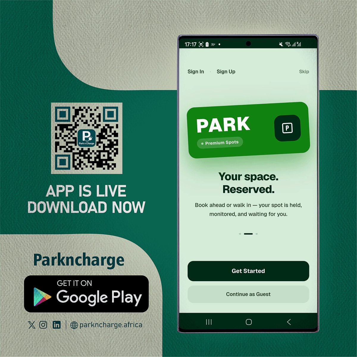 parkncharge_'s tweet photo. ParknCharge is LIVE on Google Play!📱
Say goodbye to paper tickets and manual gates. Now you can manage your parking experience directly from your phone.

Scan the QR code below to download the app and turn your car into your ticket.
#SmartCity #Android #TechSolutions https://t.co/cUMH1tXQDs