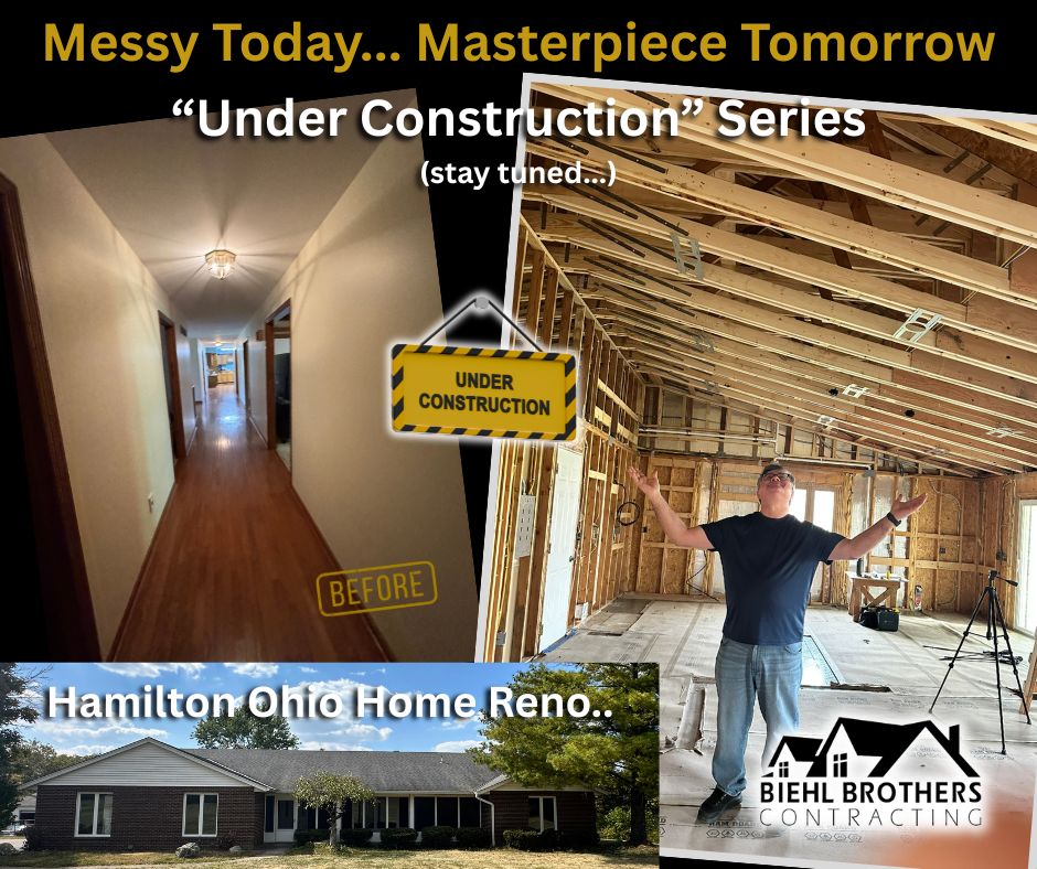 BiehlBrothers's tweet image. Renovation in action! 🛠️ See behind-the-scenes at our Hamilton, OH whole-home project. Biehl Brothers Contracting brings transparency, expertise, and your dream home—mess included. Follow for more updates! #MessytoMasterpiece #HamiltonOH #LastContractorYouWillEverNeed