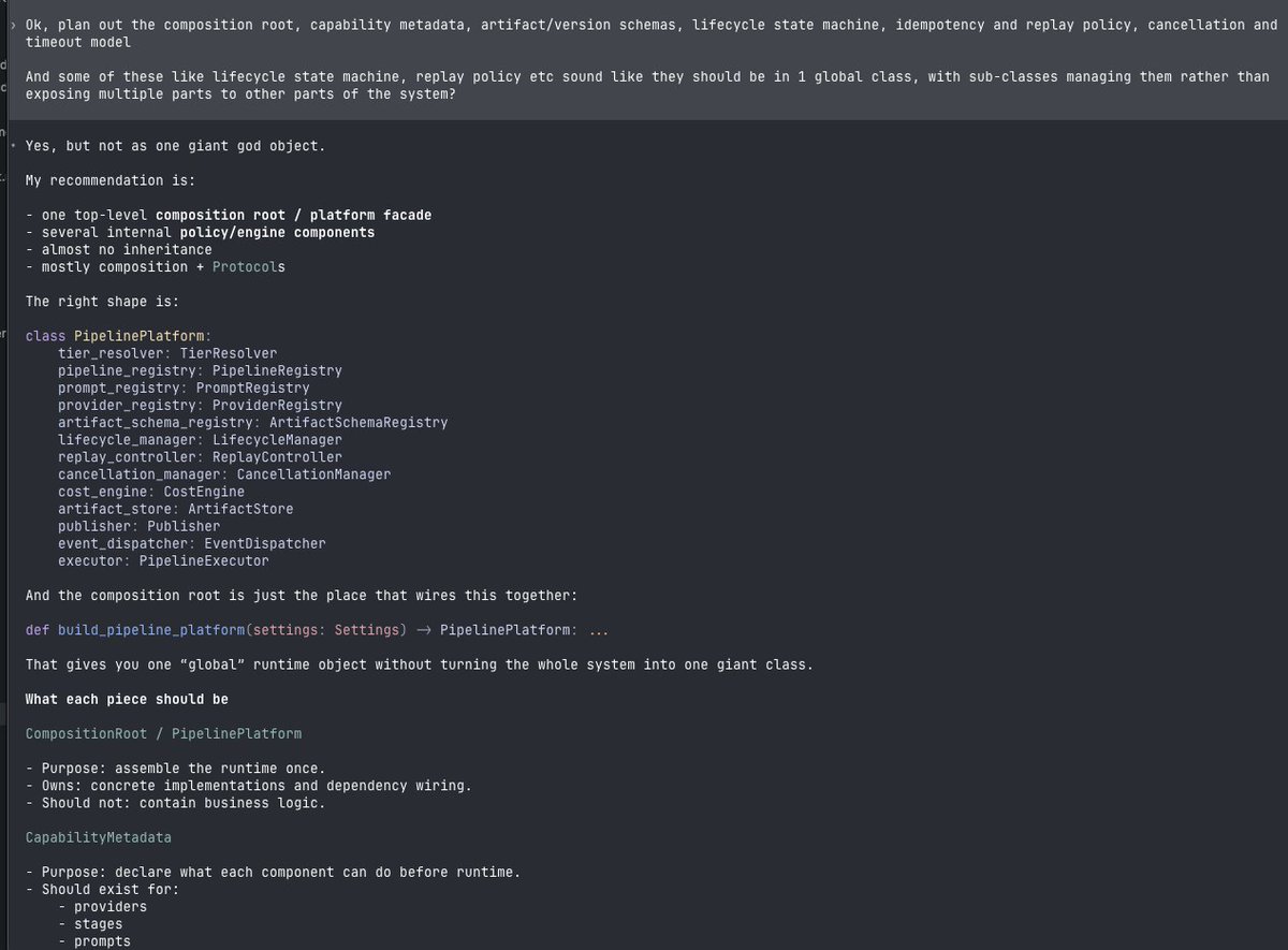This is how engineers use AI to code.

Vibe coders: Add a feature to do X

Plzz check over the code and refactor to make it goooood!

Engineers: We plan out some features, and then we work with the agent to design an architecture to support those features, with the constraints we