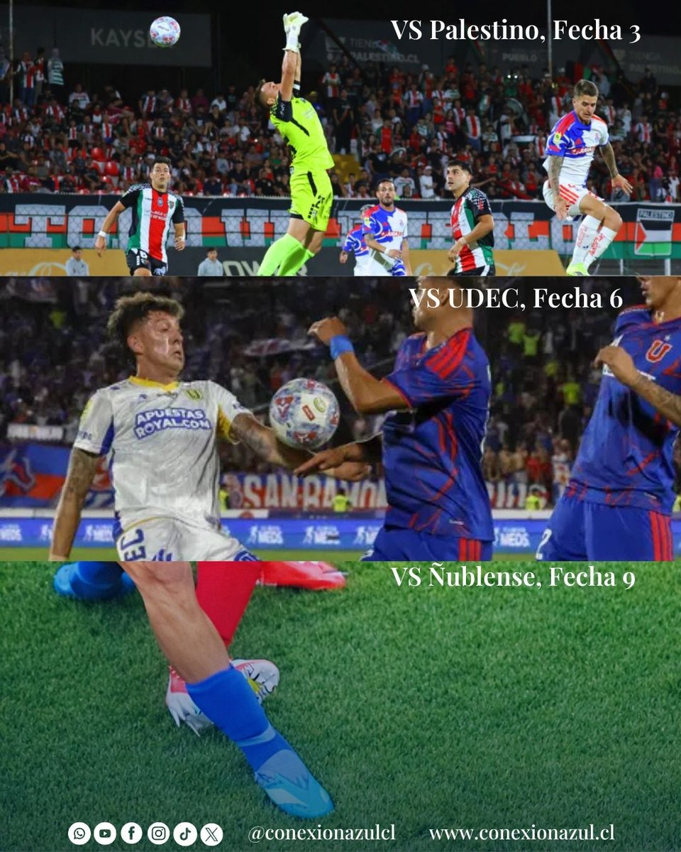 Otro cobro arbitral dudoso que se suma a la lista de 2026

Tres cobros cuestionables en nueve fechas, que permitirían que Universidad de Chile tuviera al menos 4 puntos más en la tabla de posiciones. 

* Fecha 3 vs Palestino: Gol anulado a Charles Aranguiz por una presunta mano