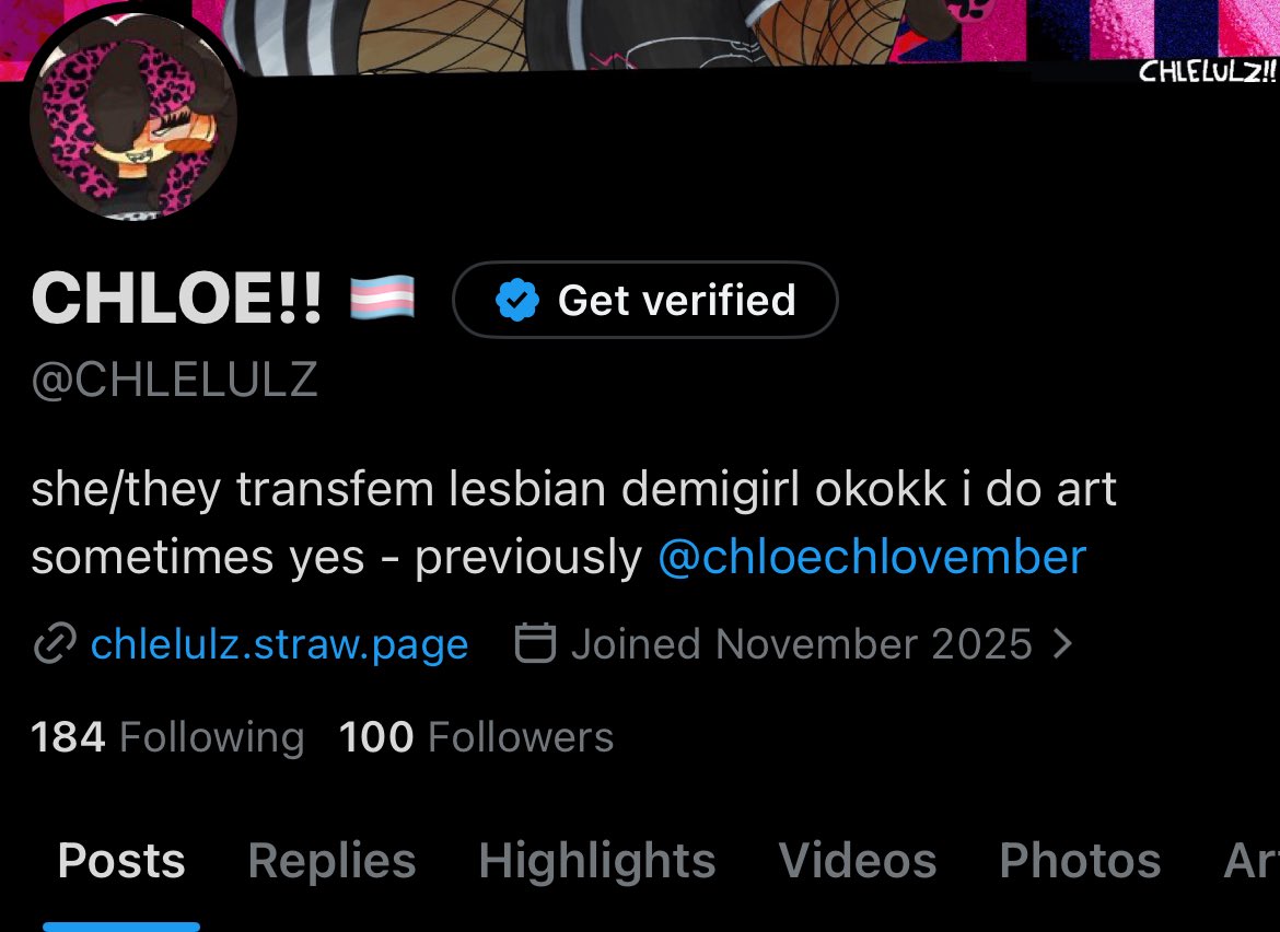 CHLOE!! 🏳️‍⚧️ tweet media