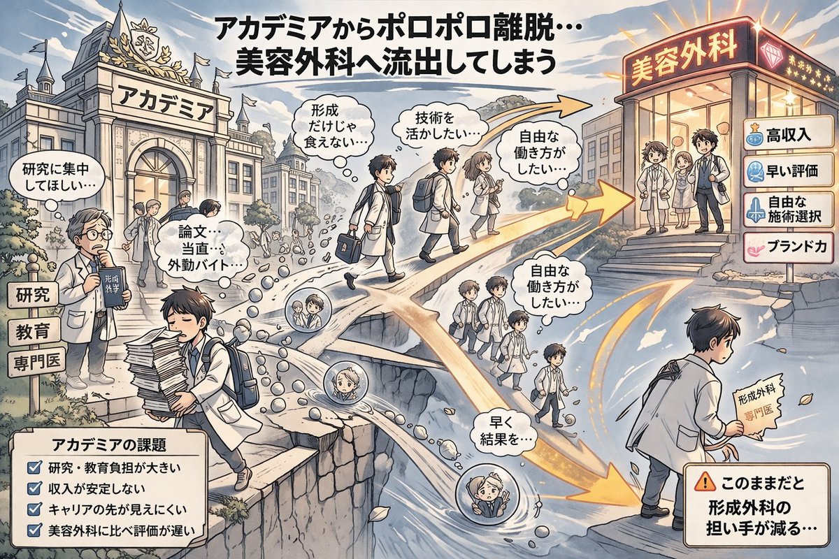 形成外科なうです。
困ったね。変えてかないとだね。