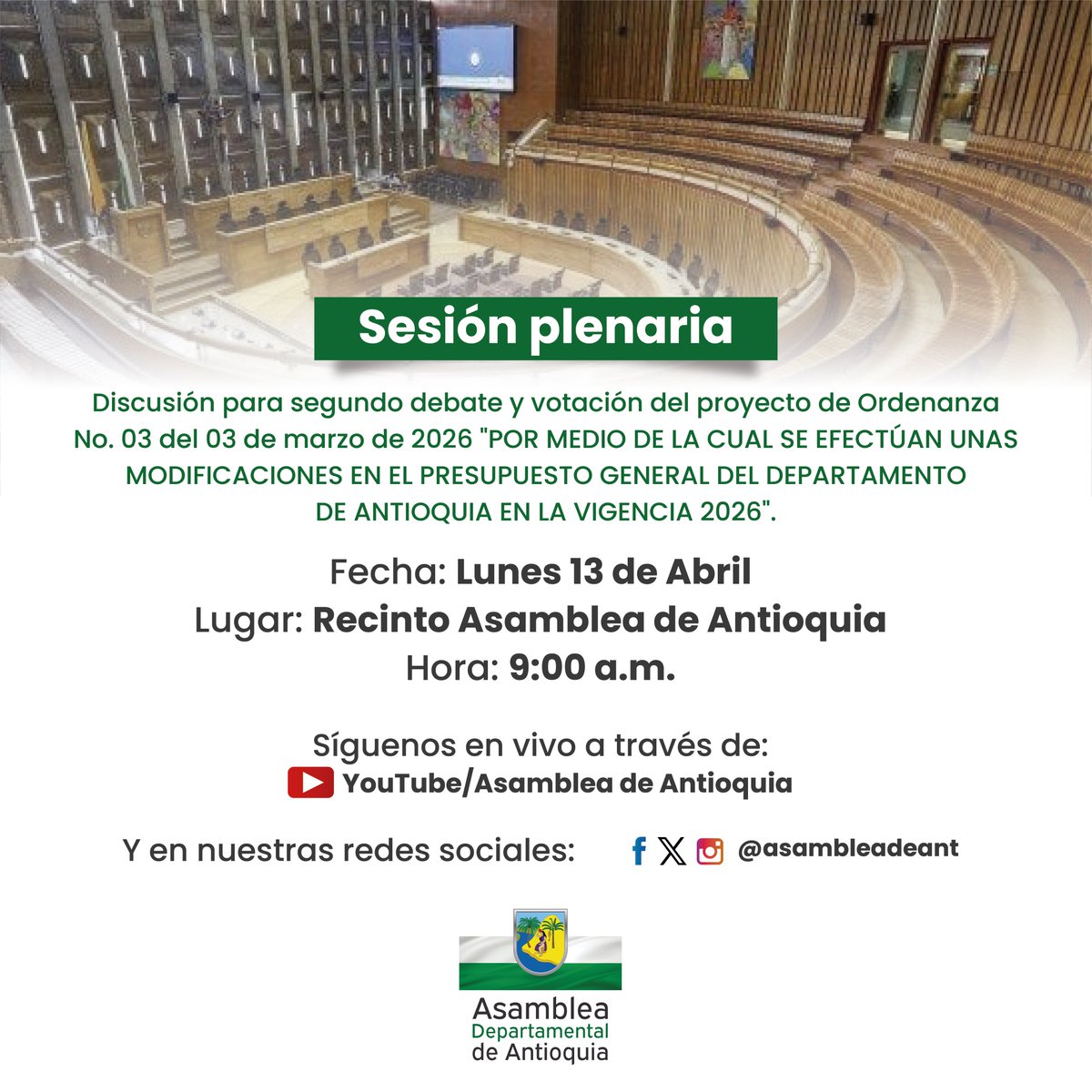 Asamblea Departamental de Antioquia tweet media