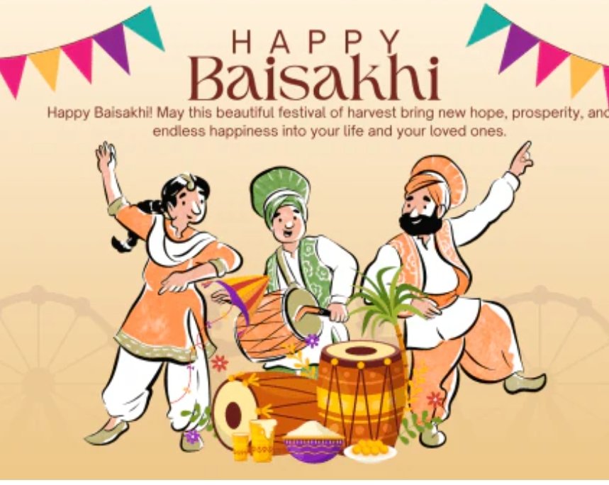 On the joyous occasion of Baisakhi, we extend warm greetings and best wishes to all citizens, especially our Sikh brothers &amp; sisters and the hardworking farming community. 🌾
May this festival bring prosperity, happiness, and success to all. #Unity