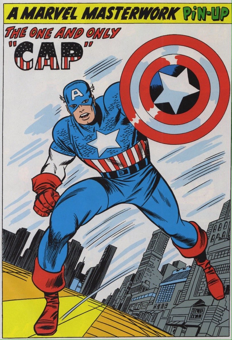 SuperHerosfr's tweet photo. Retro poster de Captain America par Jack Kirby #TeamCap #comics #Marvel https://t.co/35Lcghx1FE
