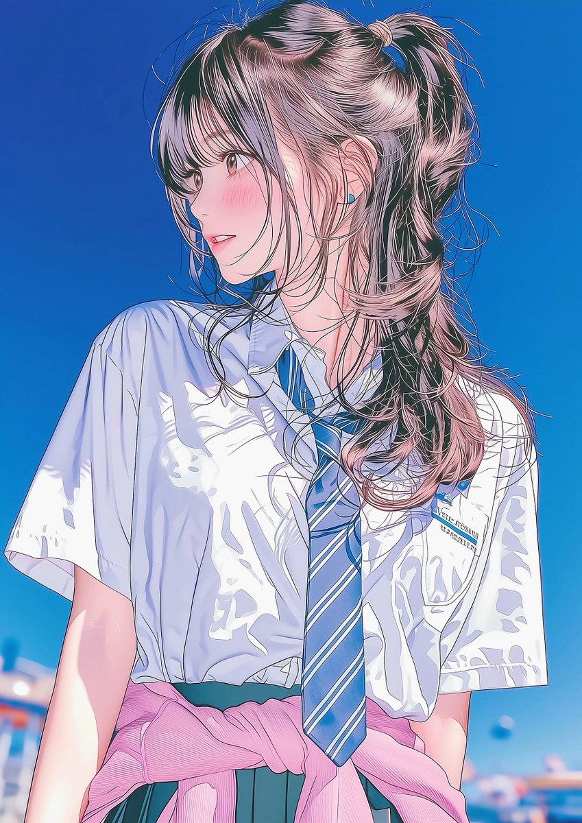 sho_ai_img's tweet image. もう半袖でもいいね！あったかい