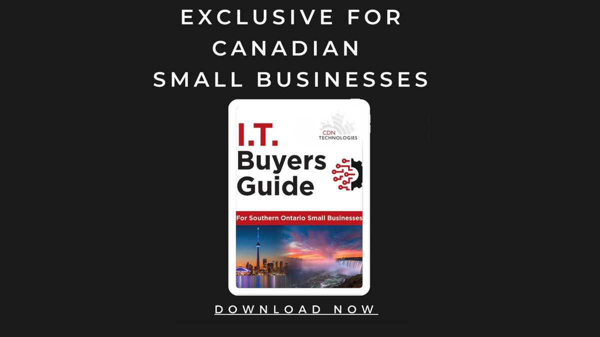 CDNTechnologies's tweet photo. 🚨 Stop guessing your IT decisions.

SMBs in Oakville, Mississauga &amp; Burlington 👇
💡 Smarter IT + AI
🔐 Stronger security
📉 Less wasted spend

Download the IT Buyer’s Guide from CDN Technologies. https://t.co/OBRfV4Kpuc

#SMB #AI #CyberSecurity #ITStrategy 🚀 https://t.co/o7iwRNiMKi