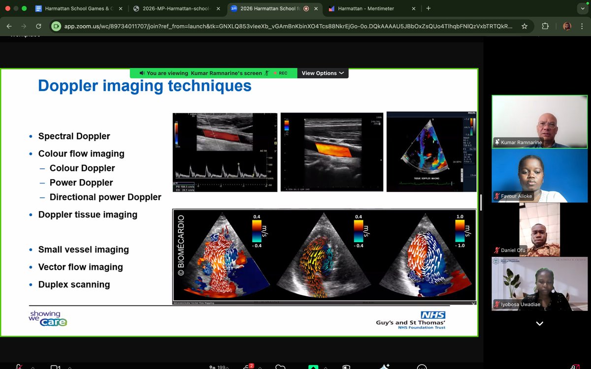 Day 2 of the Harmattan School kicked off with an eye-opening educational lecture. It focused on the principles and clinical applications of ultrasound led by Dr Kumar Ramnarine.

If you missed it, you can catch up on the session via our YouTube channel at  youtube.com/@medphyharmatt…