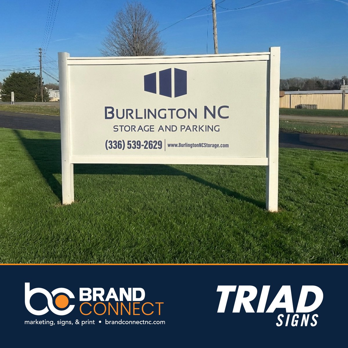 brandconnectNC's tweet image. Need a sign that stands out? 📍 This post-and-panel sign for Burlington NC Storage and Parking is clean, professional, and built to last. A great way to boost visibility for your property! 🏢✨
#TriadSigns #BurlingtonNC #BusinessSigns #StorageSolutions