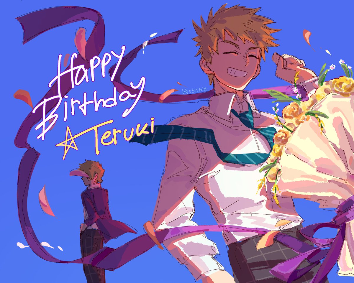 _Vallychie_'s tweet photo. Rushed b'day art I did during class
#花沢輝気生誕祭2026 https://t.co/6MtMcEFKhW