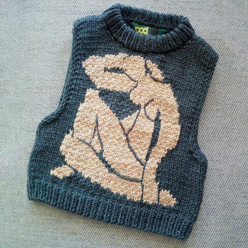 knithacker's tweet image. Wearable Art At It's Finest: Pattern To Knit A Vest Inspired By Henri Matisse's Blue Nudes: 👉 tidd.ly/41qE7iC - designed by Oya Yurt of Podart Studio #knitting #wearableart #etsy #affiliate #Matisse