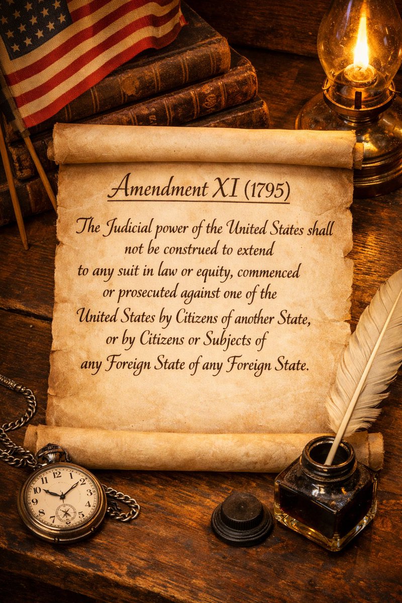 USC1787's tweet image. 📜 Amendment XI (1795)

#USConstitution #SovereignImmunity #ConLaw