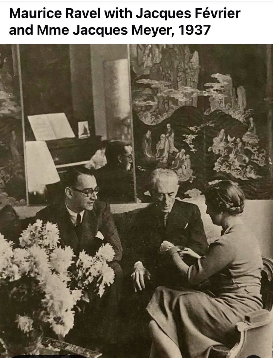 playinglesshurt's tweet image. Good morning. Brilliant composer Maurice Ravel with renowned pianist Jacques Février who was the first to record Ravel’s Concerto for the Left Hand. #music #composers