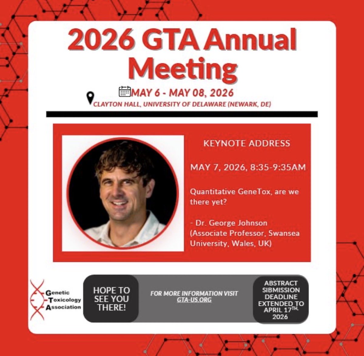 Genetic Toxicology Association (GTA) tweet media