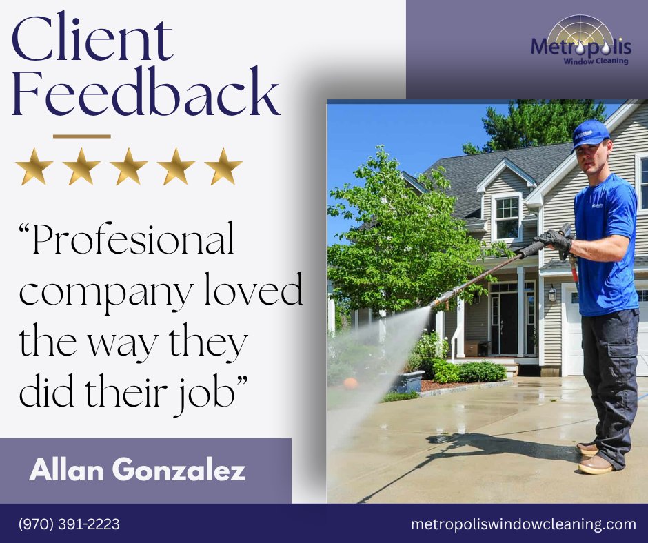 MetropolisWC's tweet photo. Client feedback like this is exactly what drives Metropolis Window Cleaning to keep raising the bar.💧
Every job is handled with attention to detail and a standard of excellence you can count on.

#MetropolisWindowCleaning #CustomerFeedback #5StarService https://t.co/o3mArm9IjQ