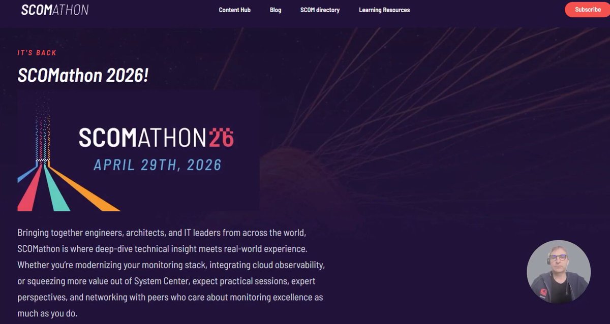 SCOMathon tweet media
