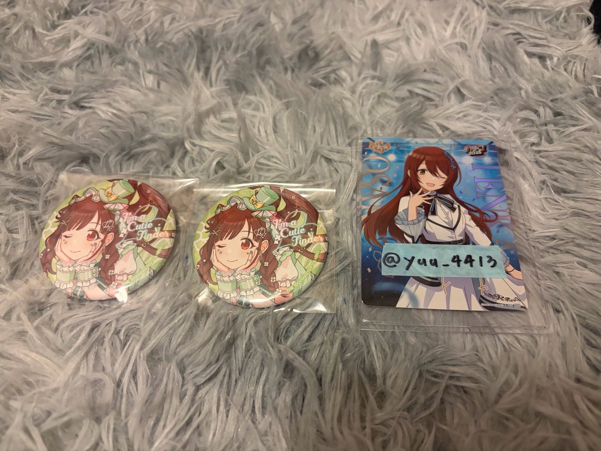 yuu_4413's tweet photo. @bnnt_snt 初めまして。検索よりお声掛け失礼致します。当方智代子2点所持しております。甜花2点と交換していただくことは可能でしょうか？ご検討よろしくお願い致します。 https://t.co/zlta5HAgNo