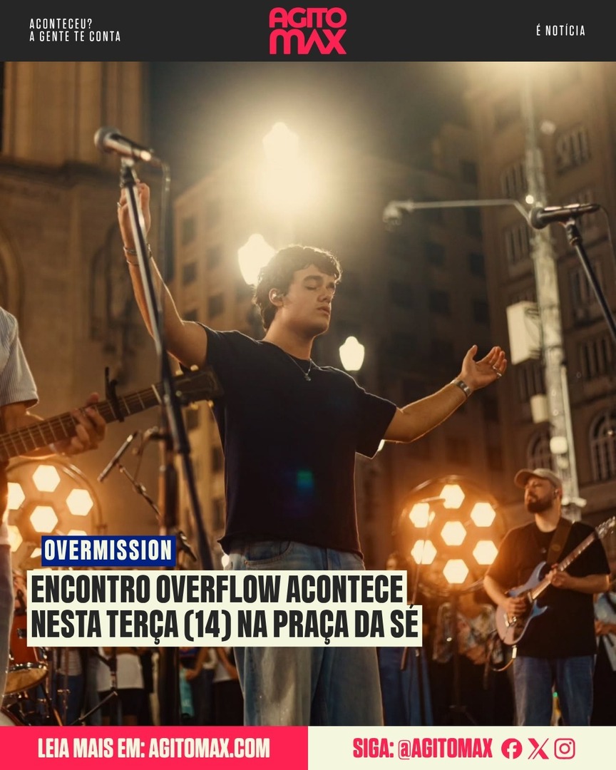 agitomax's tweet image. #agitomaxnews 
⏭️ Leia a matéria completa no agitomax.com
#gospel #overflow #overmission 
Acontece nesta terça-feira (14) o OverFlow, encontro mensal promovido pelo OverMission, que vem ganhando destaque por reunir centenas de pessoas no coração da São Paulo.

📲 Sai…