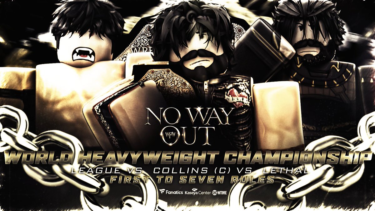 WPW_RBLX's tweet photo. THIS SATURDAY at #WPWNWO! 🚨

@Ioveandm3th has proved to be nothing but DOMINANT as World Heavyweight Champion but is now set for his NEXT DEFENSE and it comes in a Triple Threat against @imlosinyou &amp; @3pocketsfuII!

Between these three.. WHO leaves as CHAMPION?!  

#WPW2026 https://t.co/getAGmYnf8
