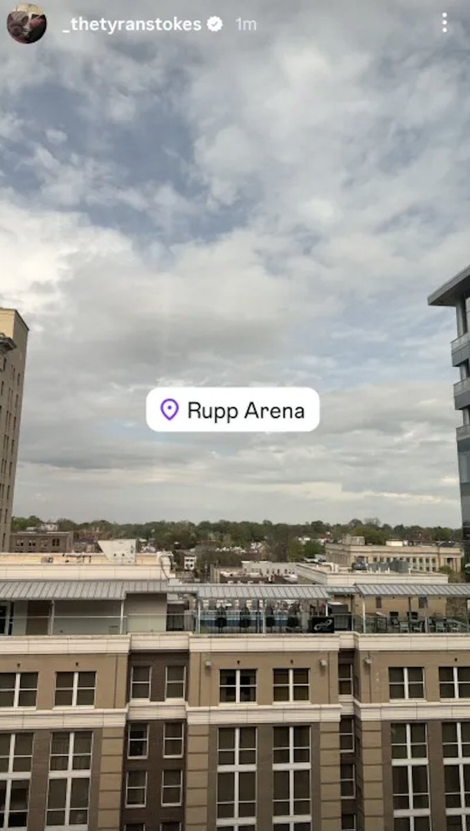 Tyran Stokes is officially in Lexington, with Rob Wright set to arrive in a few hours 👀