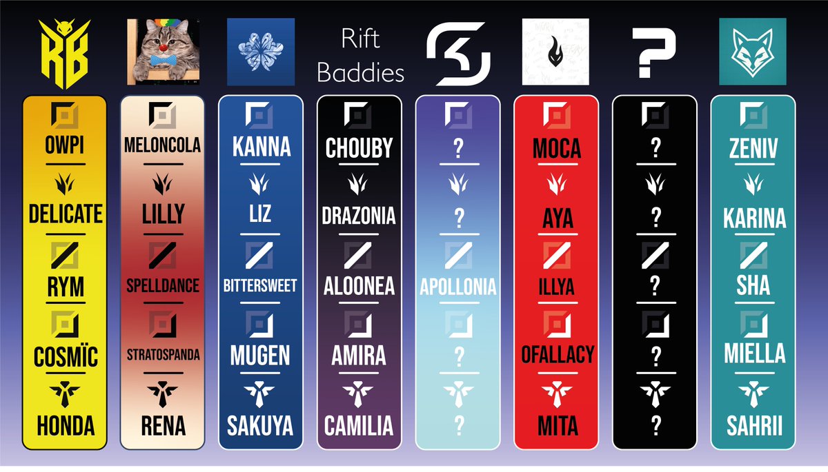 I’ve identified 7 official rosters so far and one surprise roster currently being built
3 feature well‑known players
1 is led by a major French figure in the scene
1 brings together players we saw across different teams last year
2 come from smaller orgs giving new talent a shot