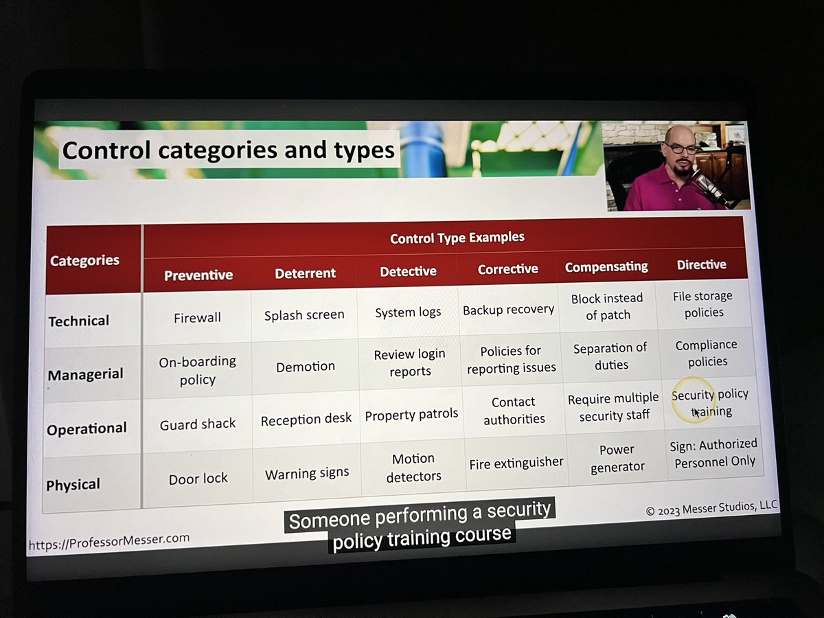 peachnez28's tweet image. Day 103 : Road to being a Cybersecurity Analyst🛡️ 
Started watching Professor Messer videos as an overview to start preparing myself to take the sec+ exam. 
Cc: @segoslavia #CyberSec