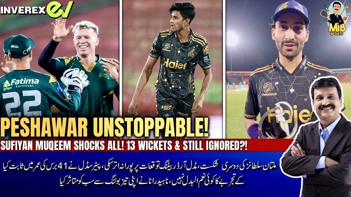 mirzaiqbal80's tweet image. y analysis on Peshawer’s unbeaten runs continues in PSL
#PZvMS  #PSL11
#Sufyanmuqeem 

youtu.be/DH5pCp_Zj5k